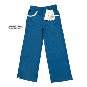 NEW Alba Of Denmark Sz 122 (7Y) Organic Blue Sapphire Pocket Box Pants
